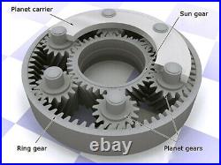 12/24V Planetary Gear Motor X38SRZ High Torque Reduction Gear Box Motor 5-400RPM
