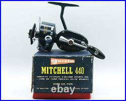 1966 Garcia Mitchell 440 Automatic Bail Spinning Reel, with Box, Spool & Papers