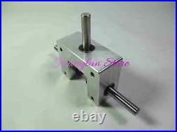 1PCS Gearbox corner device 90° helical bevel gear double output shaft reverse