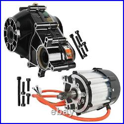 72V 1500W Brushless Differential Motor & 16T Gear Box For Go Kart ATV Quad Buggy