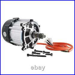 72V 1500W Electric Differential Motor 16T Gearbox Go Kart Quad Drift Trike Buggy