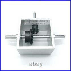 90°right angle bevel gear reversing gearbox 12 hand crank micro-angle reducer