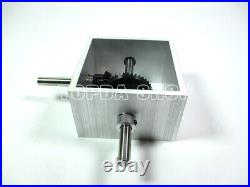 90°right angle bevel gear reversing gearbox 12 hand crank micro-angle reducer