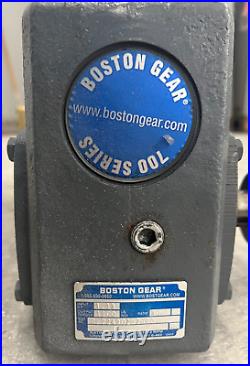Baldor Reliance Motor Vem3545 And Boston Gear Box F72430b7gro