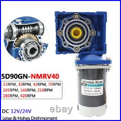 DC 12V/24V NMRV40 Worm Gear Speed Reducer Gear Box Motor 90W Gearmotors XD5D90