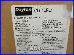 Dayton 1LPL1 DC Industrial Gear Motor 90V 1/15HP 6.5RPM NEW IN BOX