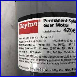 Dayton 4z065a Permanent Split Capacitor Gear Motor New No Box