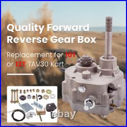 Go Kart Forward Reverse Gear Box For 2HP-14HP Engine 4 Stroke Transmission 10T