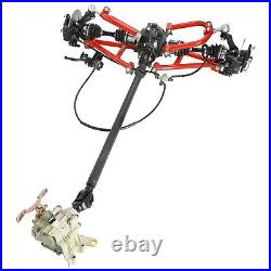 Go Kart Rear Drive Shaft CV Axle Reverse Gearbox Shock SwingArm Brake Assembly