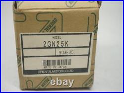 Oriental Motor 2GN25K Gear Head New Open Box NOB 30 Days Warranty