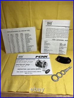 Penn Special Senator 4/0 113H Fishing Reel Graphite Frame withBox HT-100 Very Nice