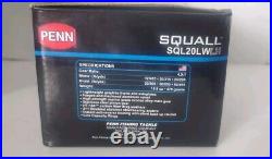 Penn Squall SQL20LWLH Conventional Reel- New Open Box